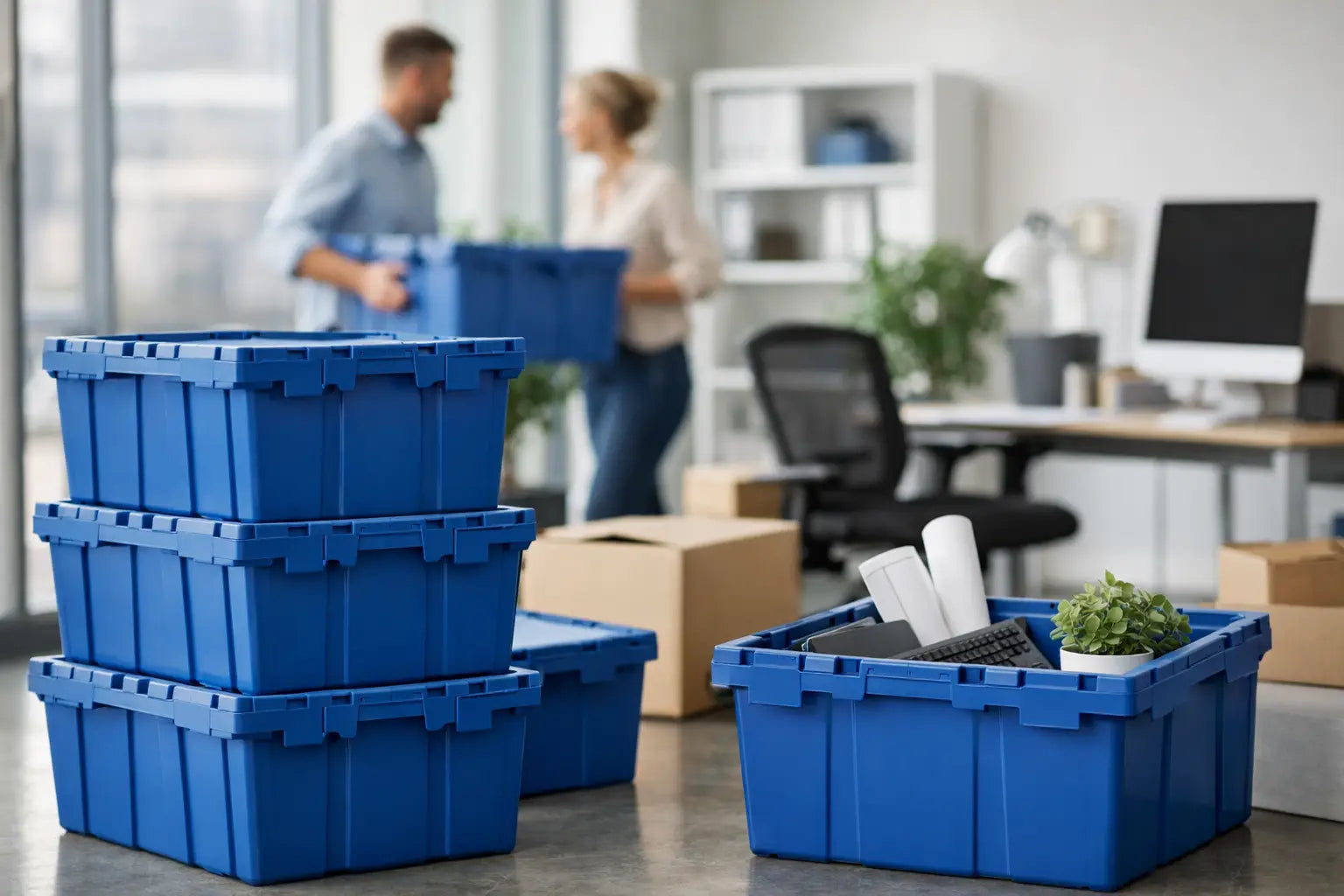 Mudanza de oficina: cajas que sí resuelven