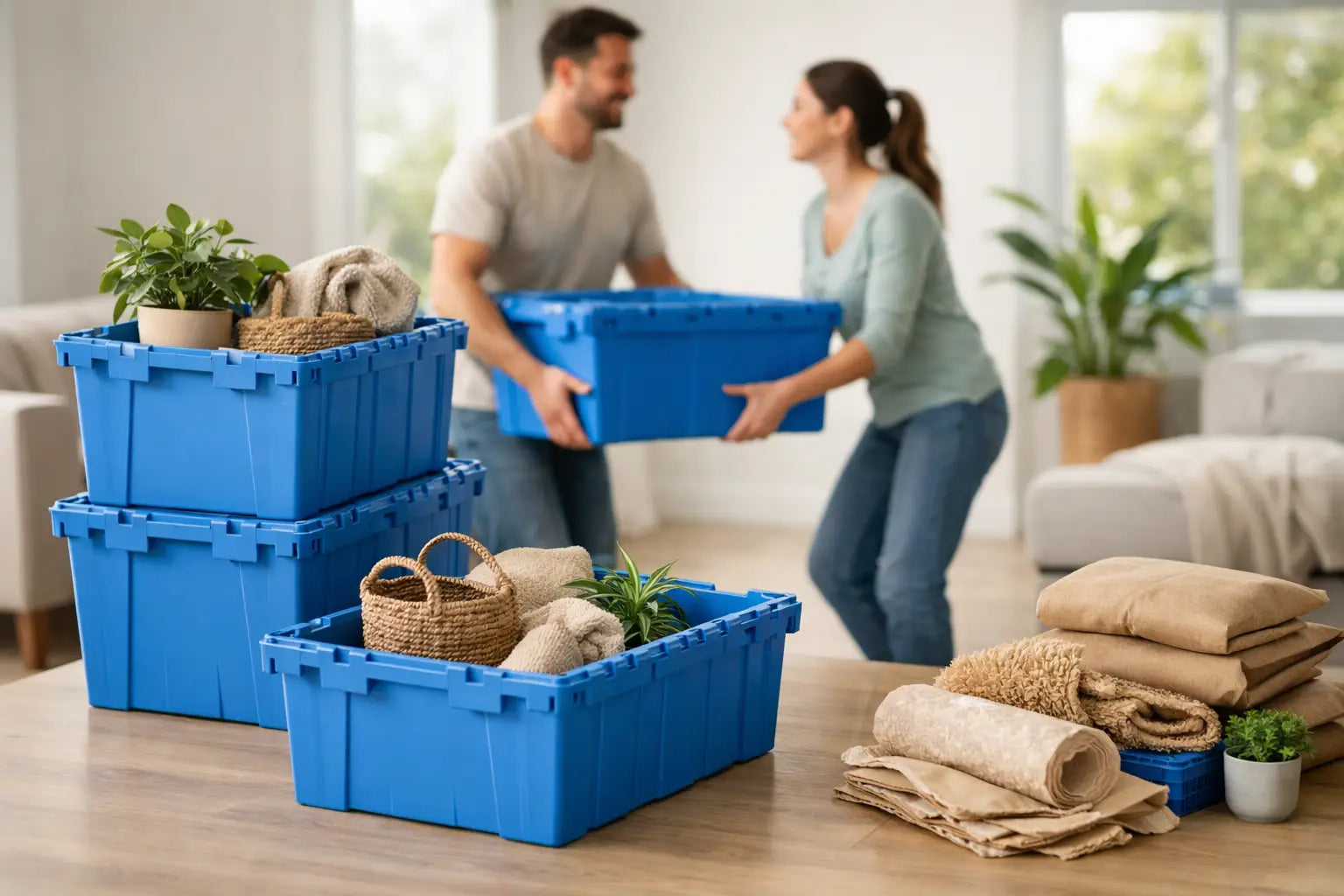 Mudanza fácil y ecológica sin cartón