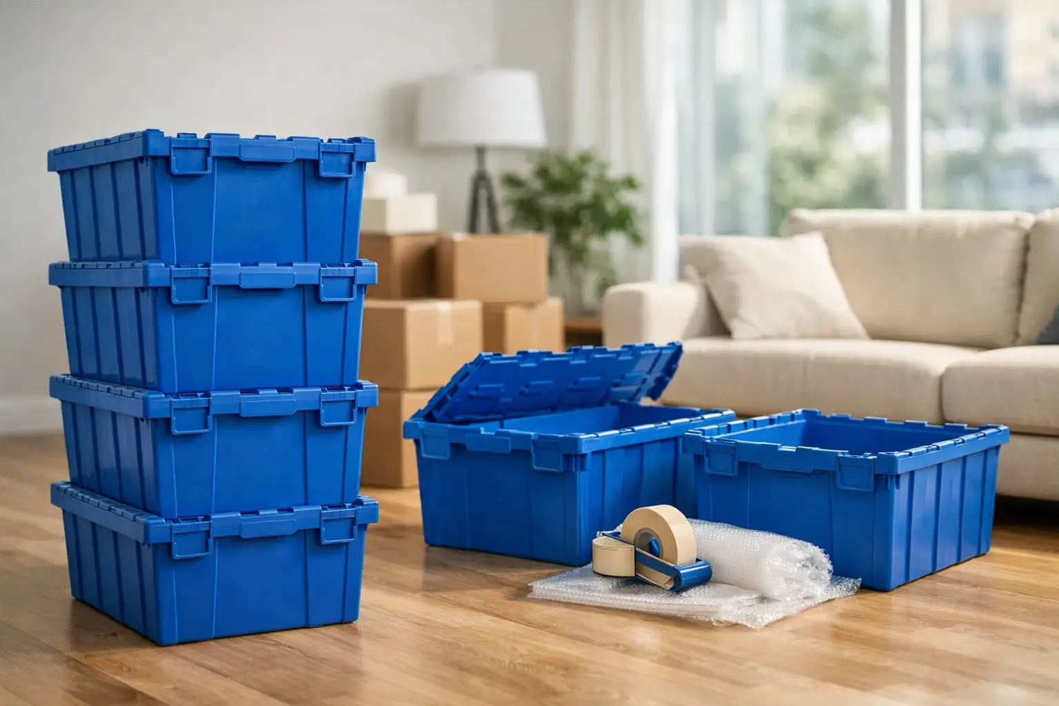 Renta semanal de cajas para mudanza