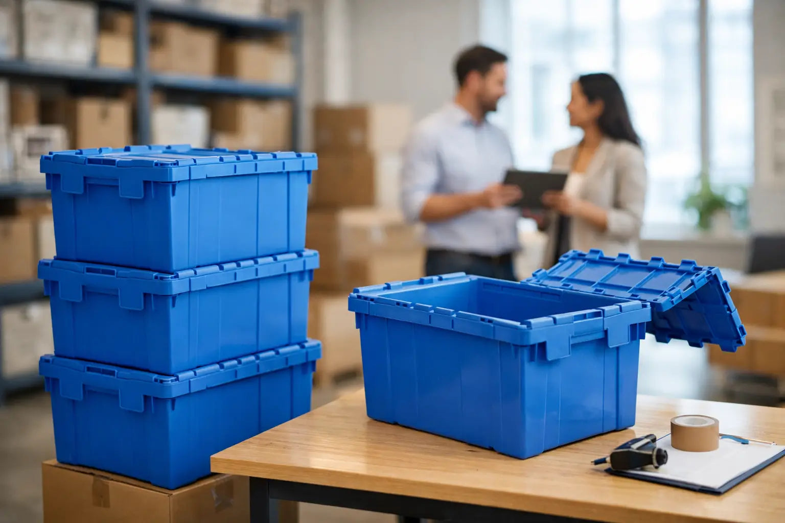 Beneficios de usar cajas de plástico