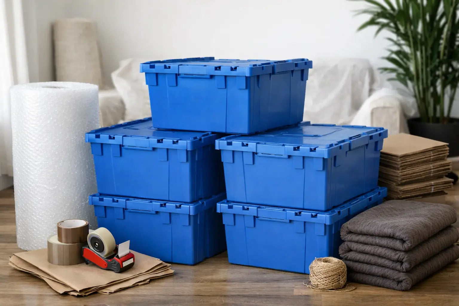 Material de empaque para mudanza en renta