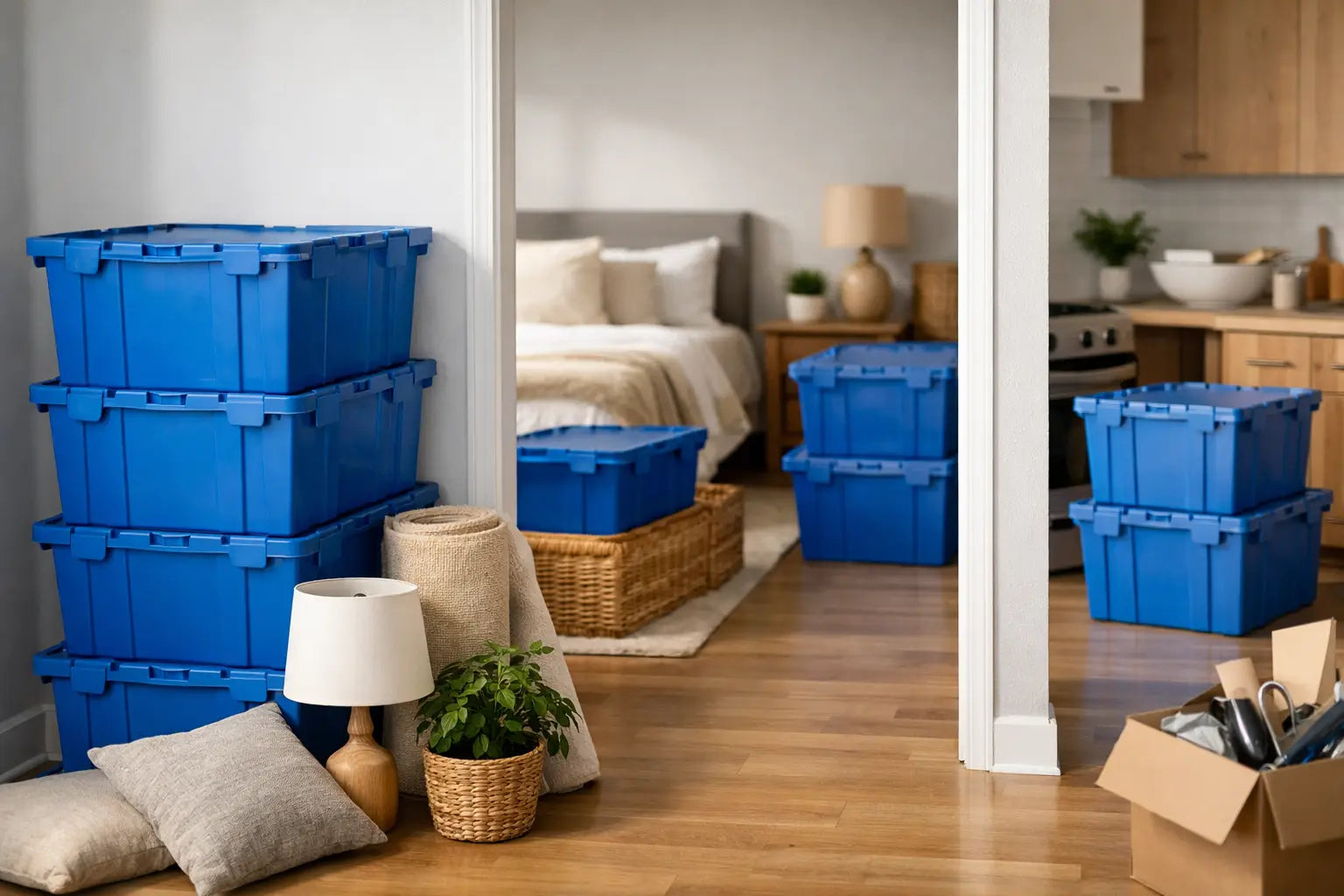 Cómo organizar cajas por habitación sin caos