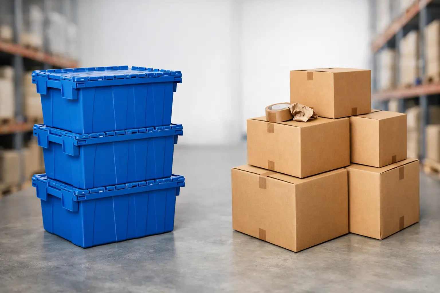 Cajas plásticas vs cajas nuevas: qué conviene