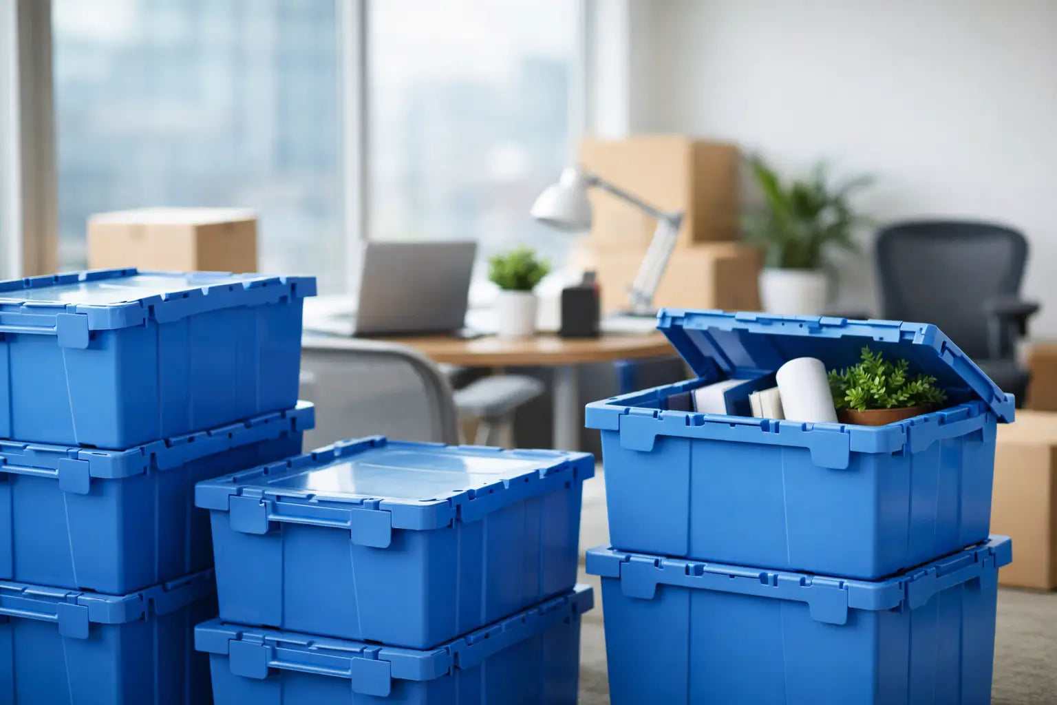 Renta de cajas para oficina sin caos