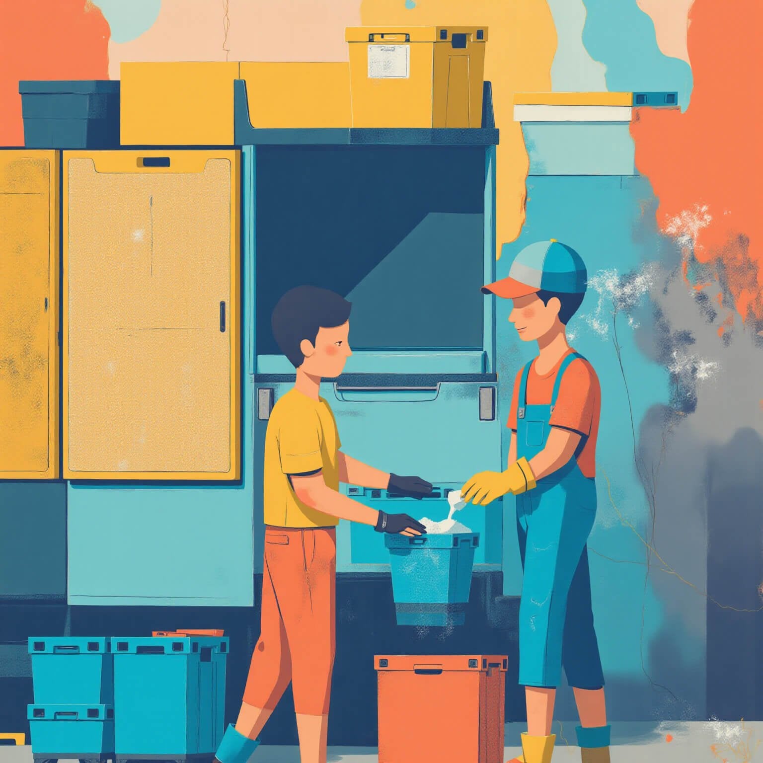 Cómo Limpiamos y Sanitizamos las Cajas en Rentacajas.tesili.net - Renta Cajas Tesili