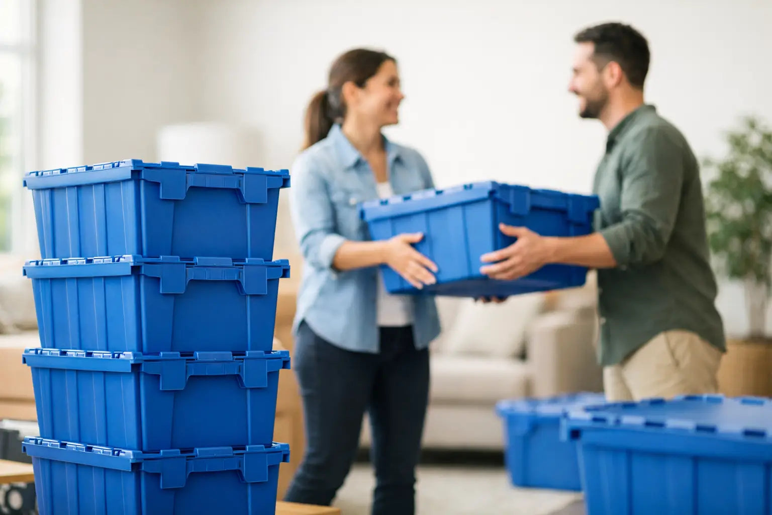 7 ventajas de rentar cajas reutilizables