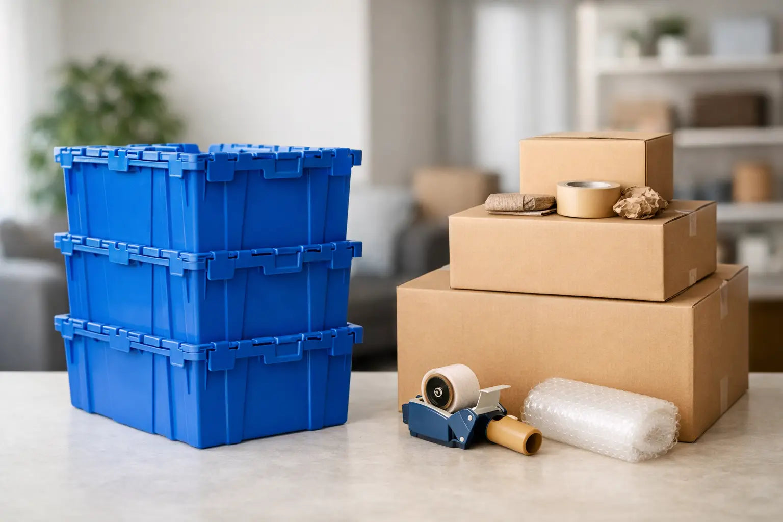 Renta de cajas o comprar cartón: qué conviene