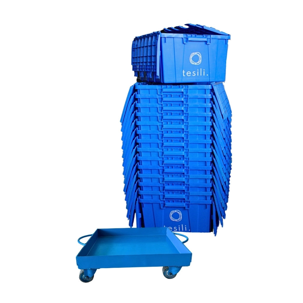 Rental of Plastic Boxes for Moving 1 Bedroom or Studio Package 1 House