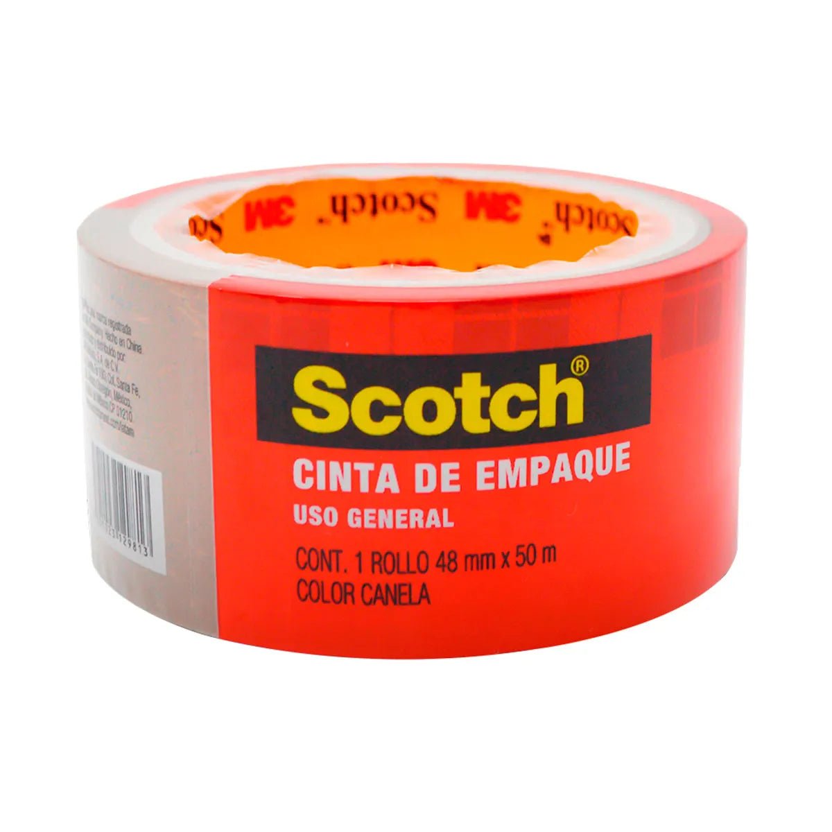 Cinta de Empaque 3M Scotch Canela 48mm x 100m - Renta Cajas Tesili