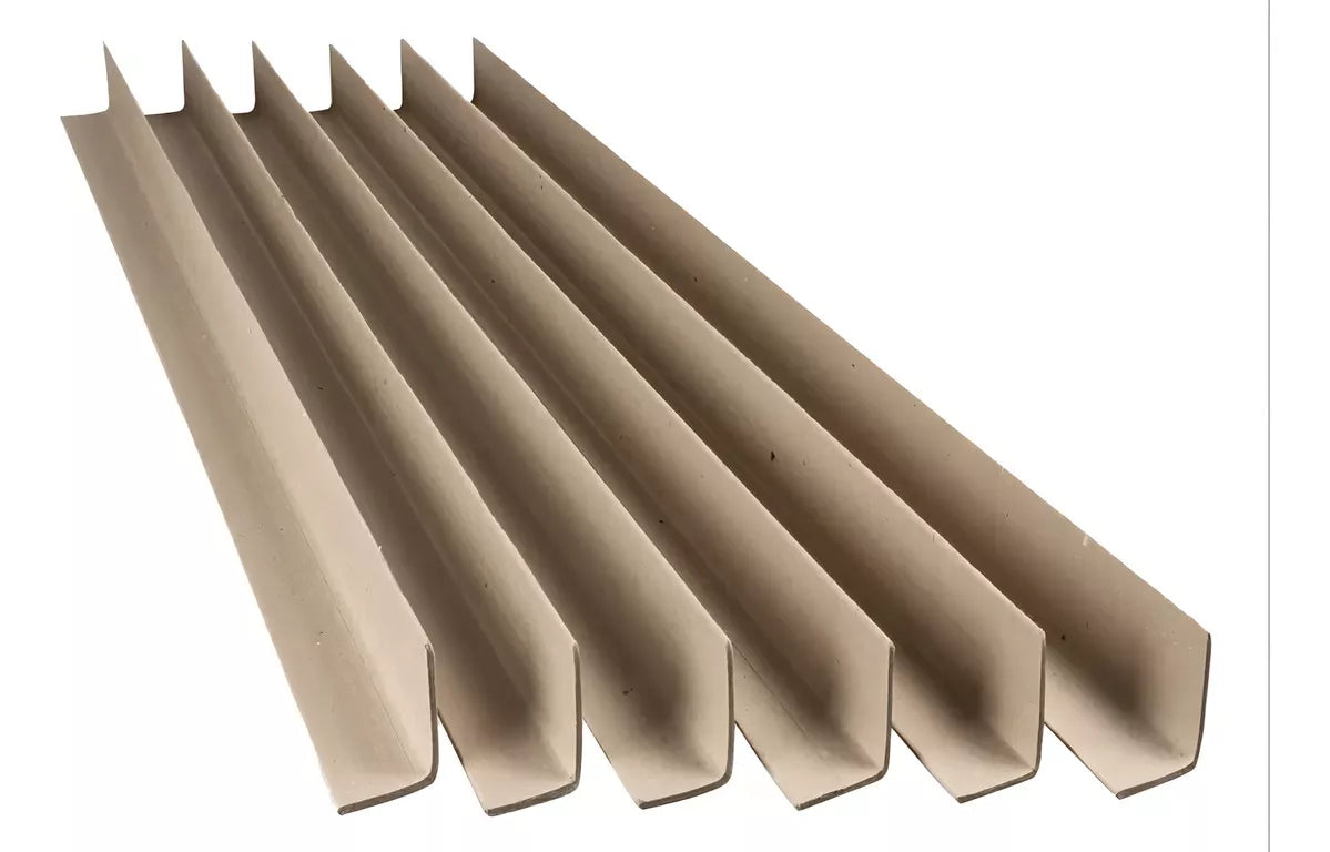 Esquineros De Cartón Kraft 2 X 2 Largo 120 Cm Set con 25 Piezas