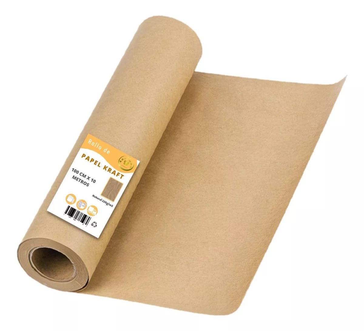 Papel Kraft Rollo 100cm Ancho X 10m 120 Gr Embalaje - Renta Cajas Tesili