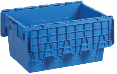 Renta de Cajas de plástico para Mudanza de Oficina 1 a 10 empleados Paquete 1 - Renta Cajas Tesili