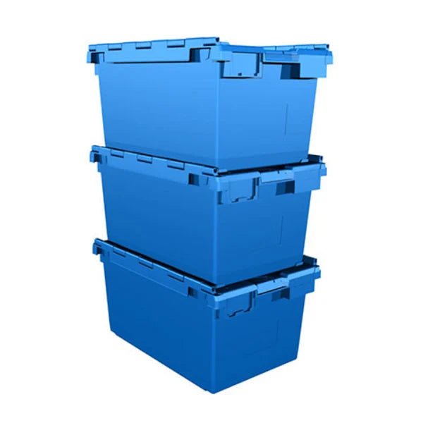 Renta de Cajas de plástico para Mudanza de Oficina 1 a 10 empleados Paquete 1 - Renta Cajas Tesili